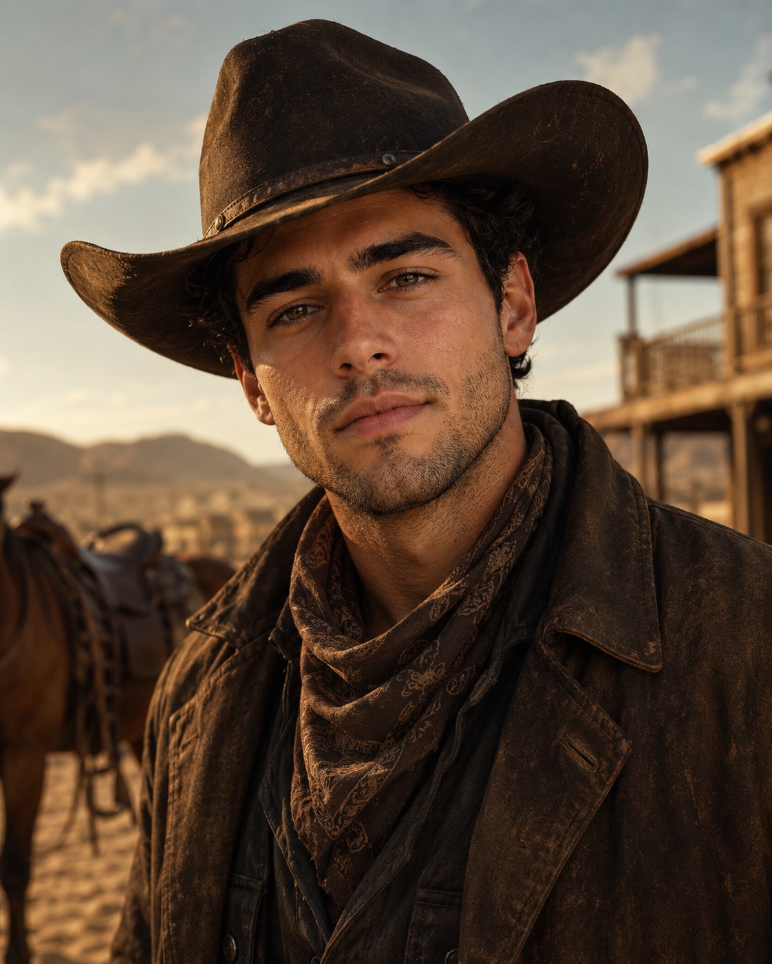 After Western cowboy transformation